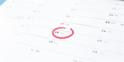 Markierter Tag im Kalender